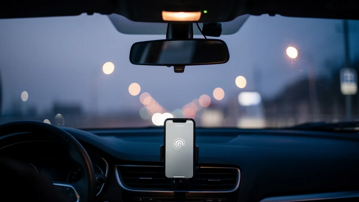 Ponsel dan transponder bekerja normal di dalam mobil dengan kaca berfilm